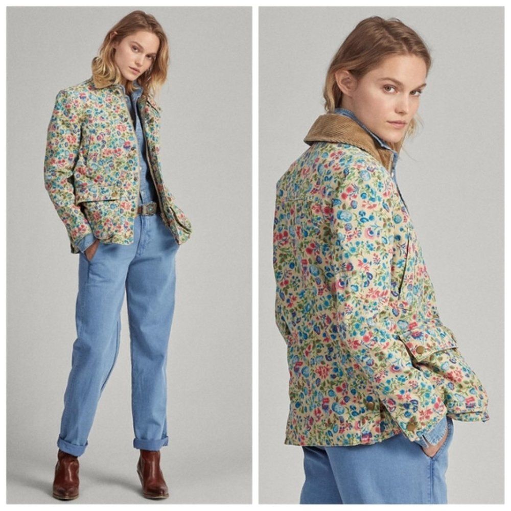 NWT|Polo Ralph Lauren Floral Canvas Barn Jacket, XS